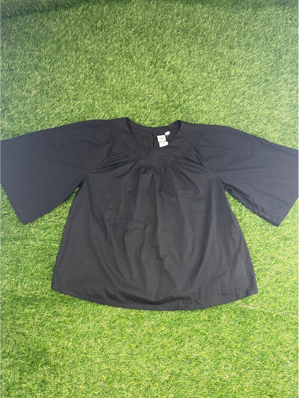 NWT GAP Black Cotton Blouse, Women’s M